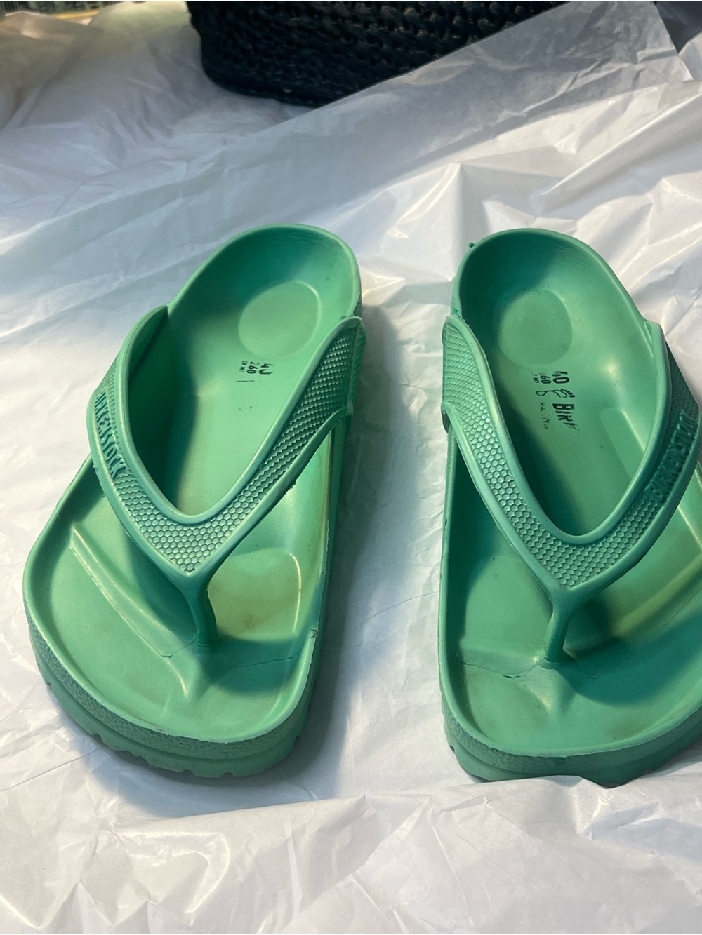 Birkenstock Honolulu Mint Green EVA Thong Sandals - Picture 4 of 11